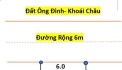 Bán đât Ông đình khoái châu diện tích 80m mặt tiền 6m đường trươc đất 6m giá đầu tư